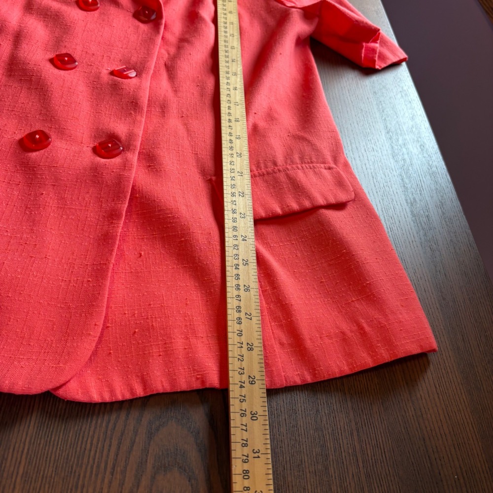 Fundamental Things Shorts Suit Set Womens 16 Coral Pink 2pc EUC Vintage - Picture 4 of 14